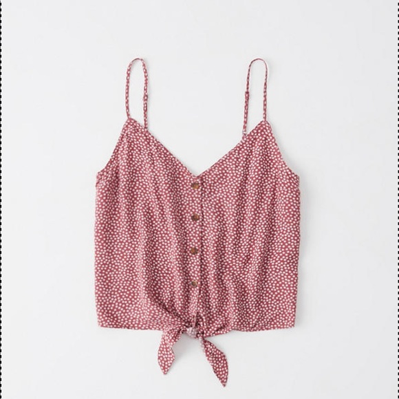 Abercrombie Button-Ip Tie Front Cami - Picture 3 of 5